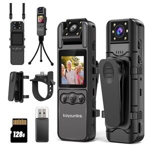 128GB)kaysunlink Body Camera
